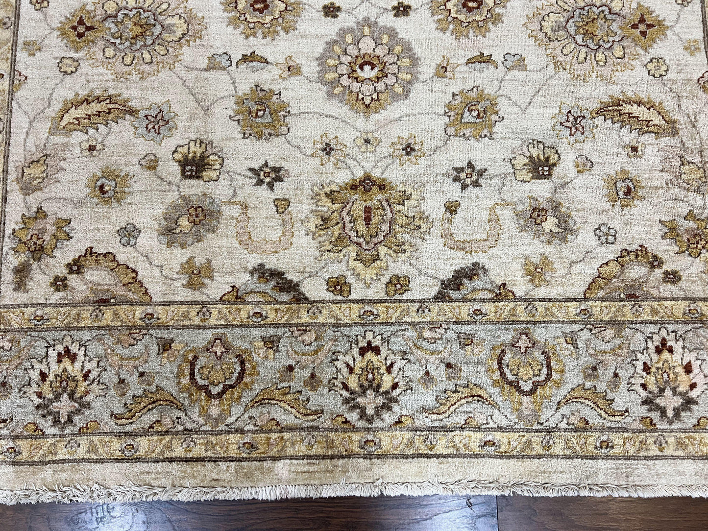 Peshawar Rug 8x10, Oushak Rug, Neutral Colors Hand Knotted Farmhouse Rug - Nuvé