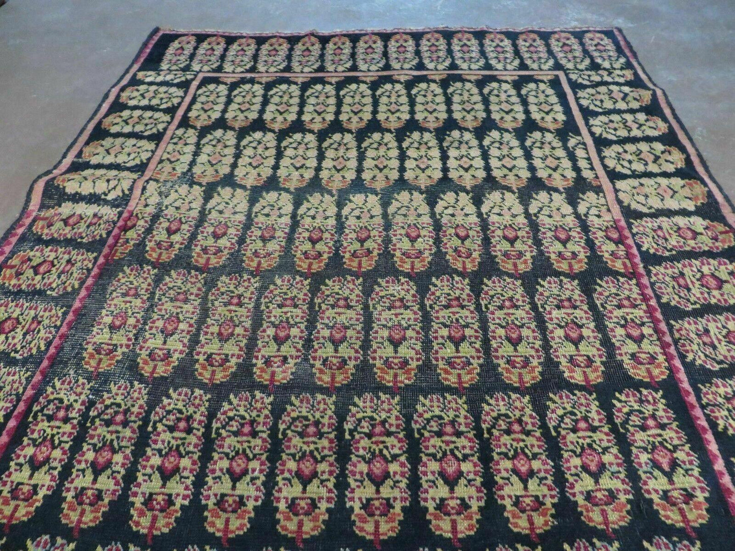 4' X 9' Antique Karabagh Caucasian Rug Handmade Wool Carpet Organic Dyes Nice - Nuvé