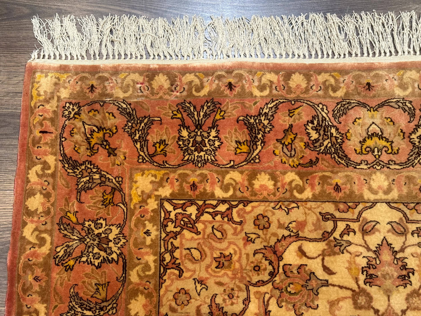 Persian Isfahan Rug 3x5 Fine 550 KPSI Kork Wool on Silk - Nuvé