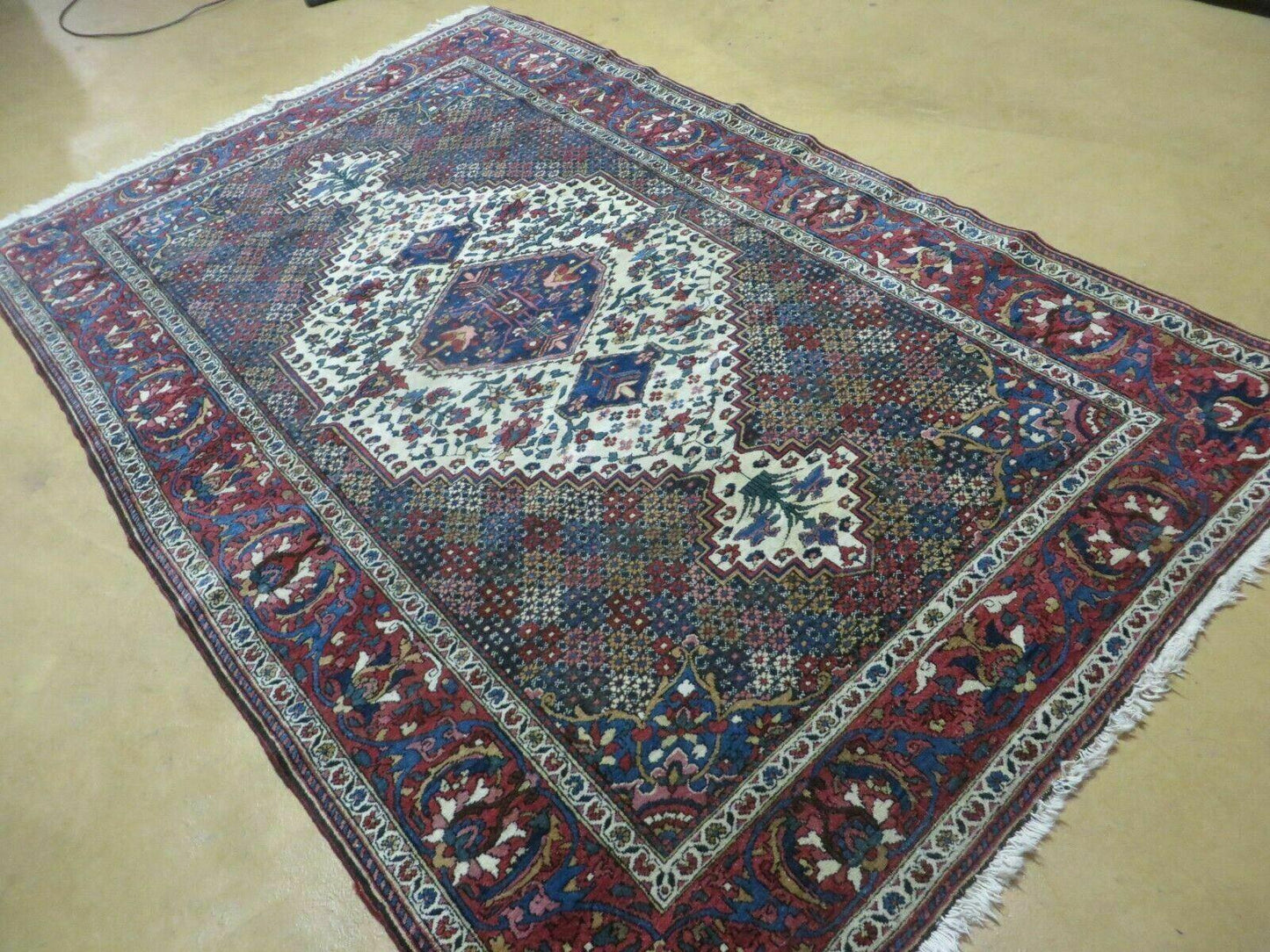 4' X 7' Vintage Handmade Turkish Floral Orient Medallion Wool Veg Dye Rug Nice - Nuvé