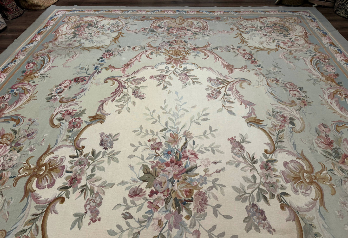Palace Size Aubusson Rug 11x16, Large Aubusson Carpet - Nuvé