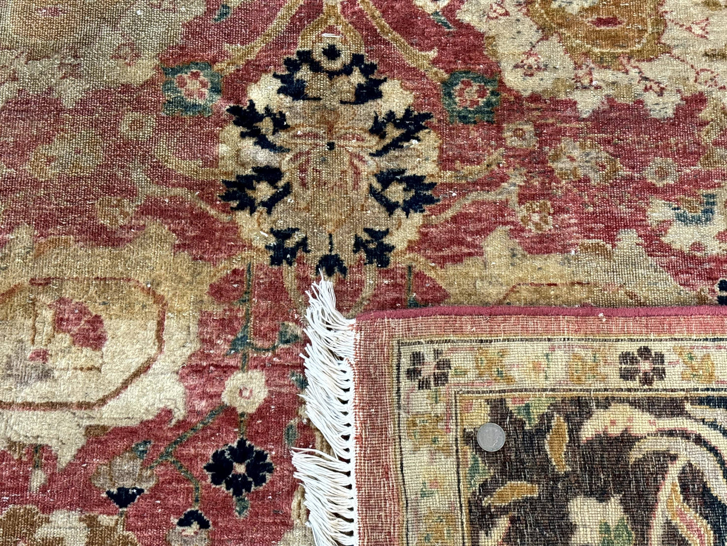 Indian Agra Rug 6x9, Allover Pattern, Traditional Wool Oriental Carpet - Nuvé