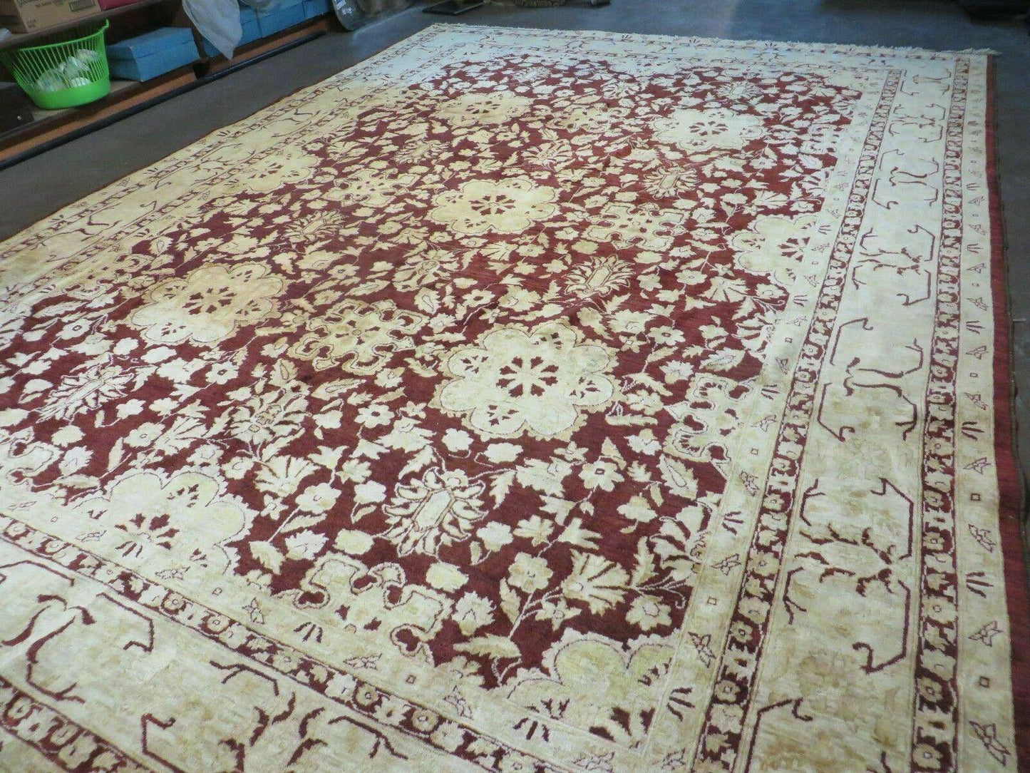 10' X 15' Hand Made Pakistan Wool on Cotton Rug Peshawar # 200A - Nuvé
