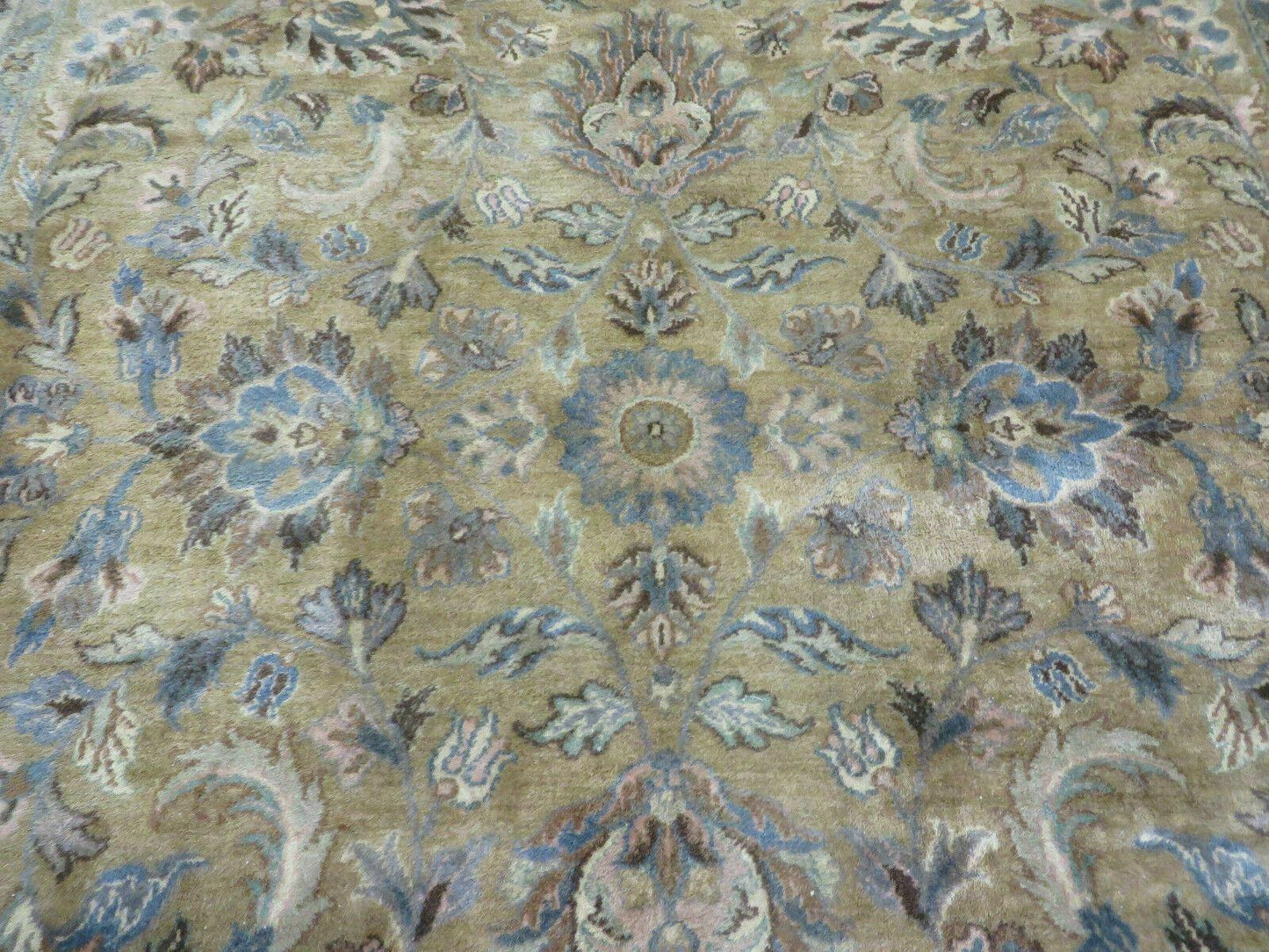 5' 6" X 9' Vintage Handmade Jaipur Indian Floral Oriental Wool Rug Veg Dyes - Nuvé