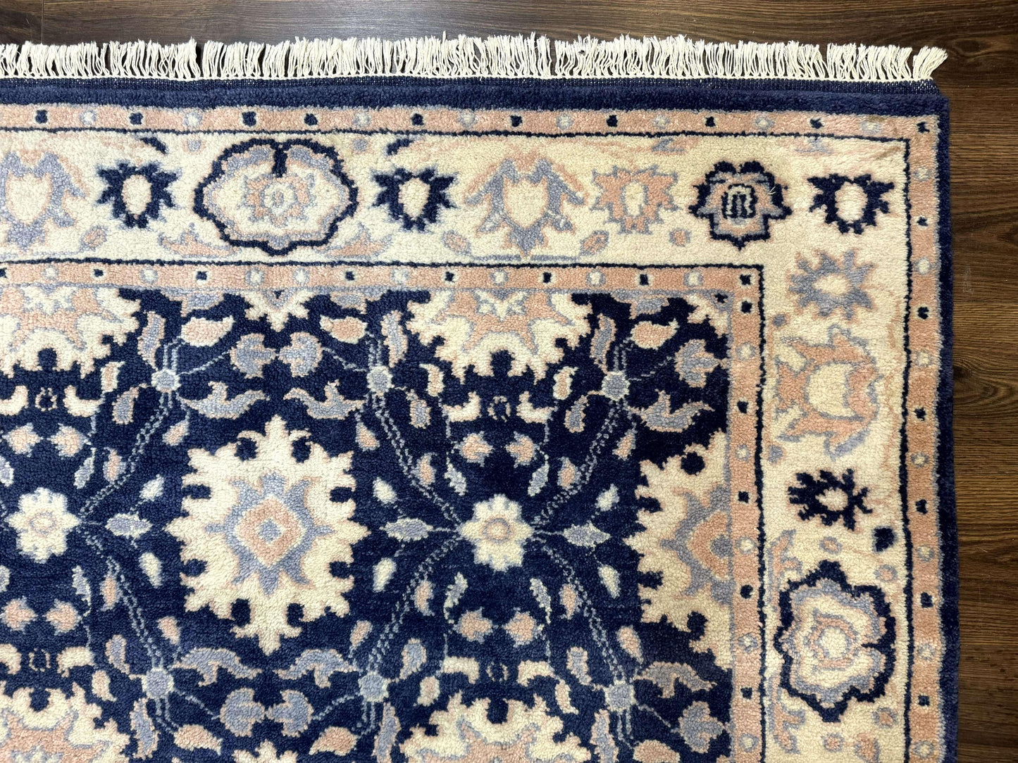 Blue and Beige Indian Rug, Indo Persian Carpet - Nuvé