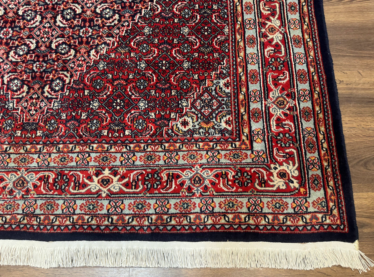 Indo Persian Bijar Rug 6x9, Hand Knotted Wool Carpet - Nuvé