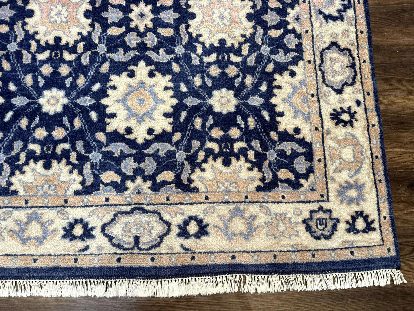 Blue and Beige Indian Rug, Indo Persian Carpet - Nuvé