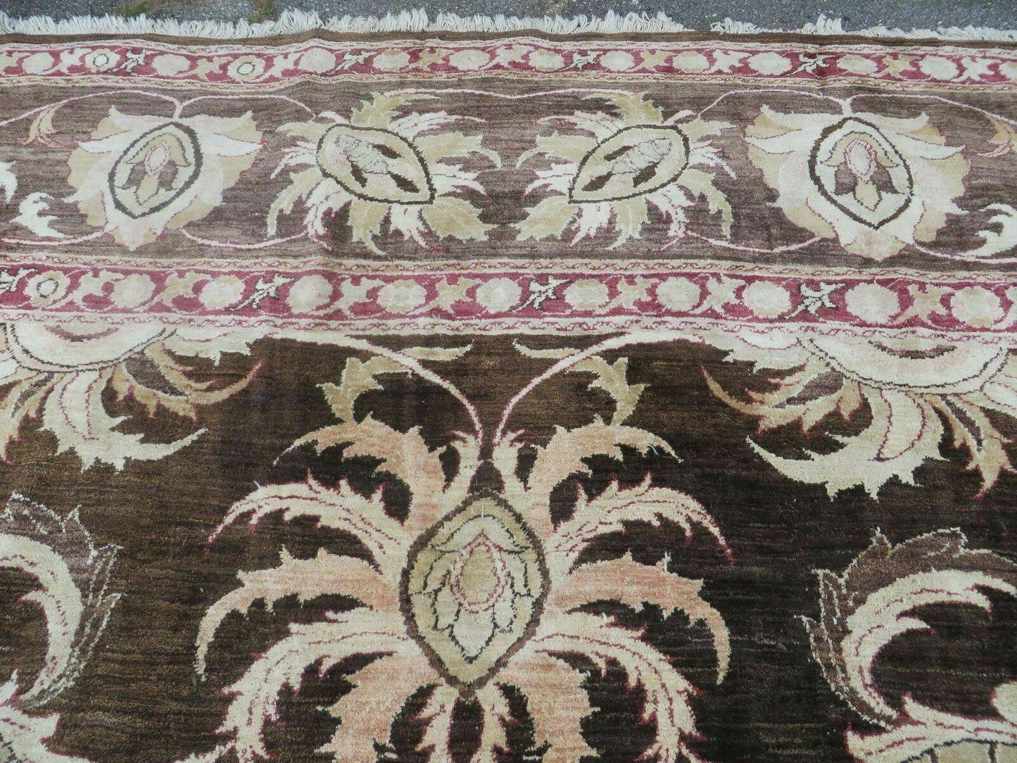 13' X 16' Vintage Handmade Peshawar Oushak Wool Rug Carpet Nice - Nuvé