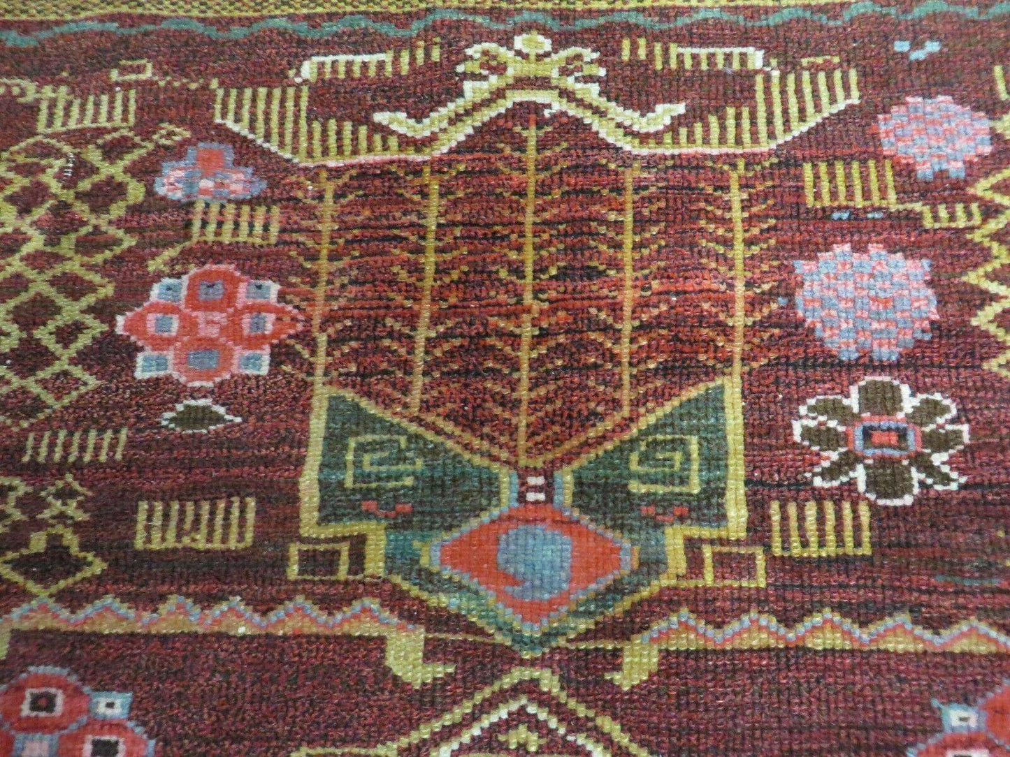 4' X 6' Antique Handmade Caucasian Shirvan Russian Armenian Wool Rug Colorful - Nuvé