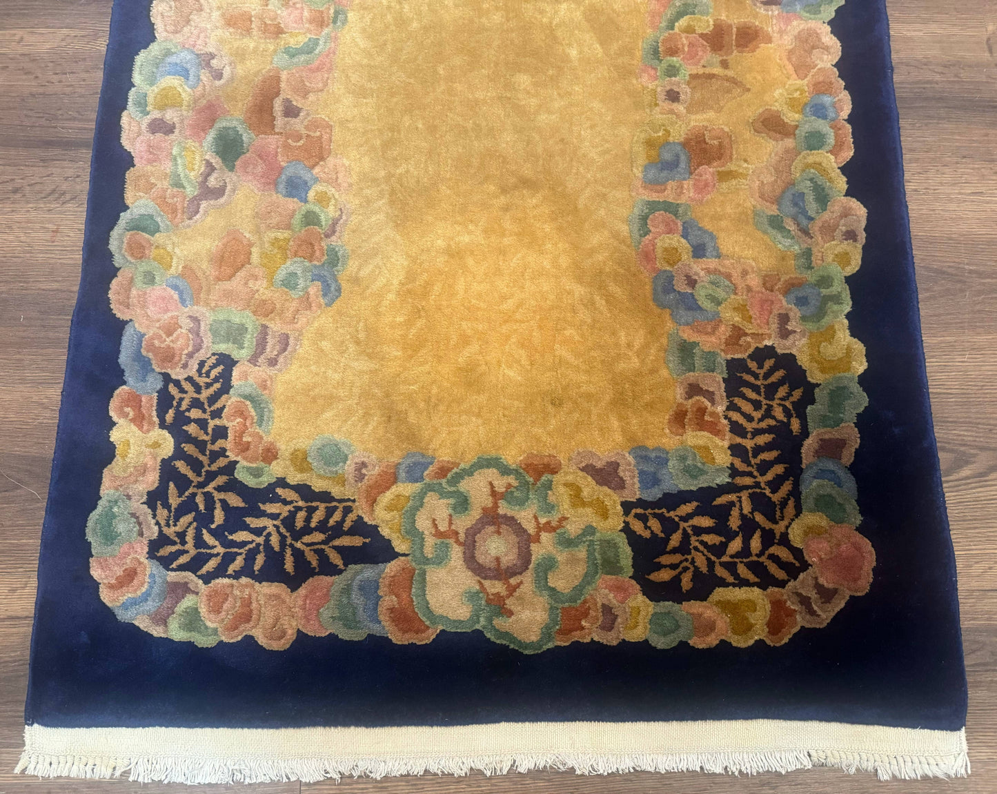 Chinese Wool Rug 3x5, Vintage Carpet, Handmade - Nuvé