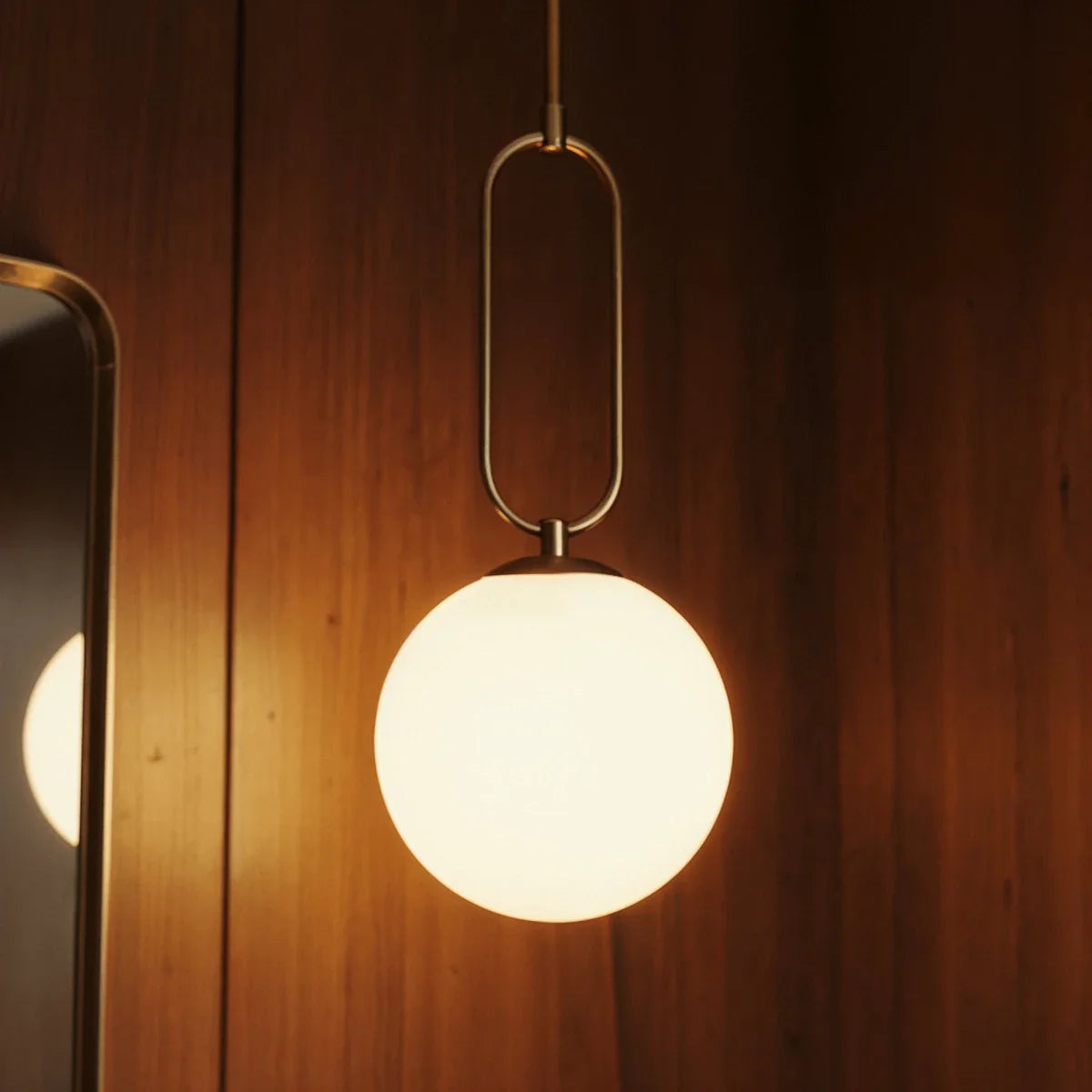Gong Alabaster Pendant Light