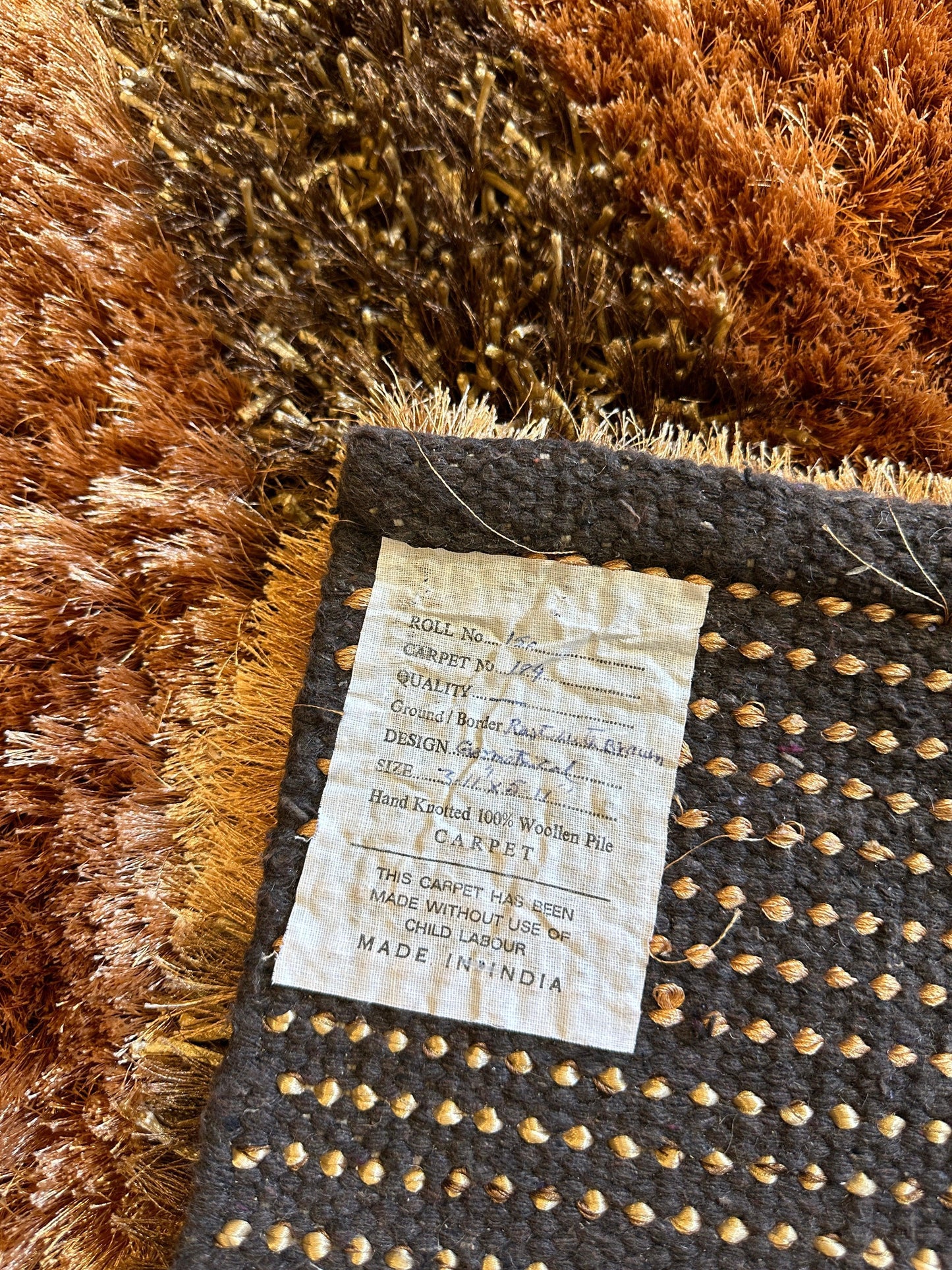 Handwoven Multi-Tone 2” Shag Rug 4 x 6 - Nuvé