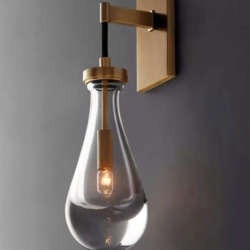 Pulcher Glass Tears Wall Sconce - Nuvé