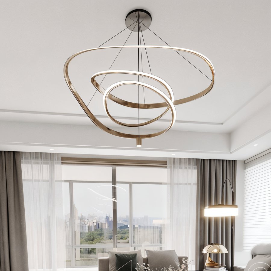 Elegant Olenna Chandelier by Residence Supply featuring multiple glass globes and a sleek metal frame.