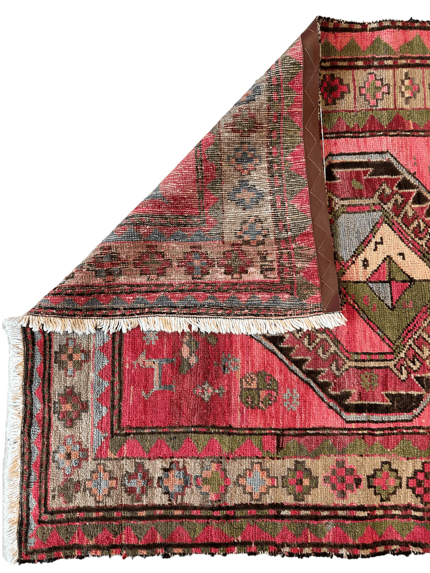 Rare Antique Handmade Caucasian Runner Rug 3’7" x 9’2" - Nuvé