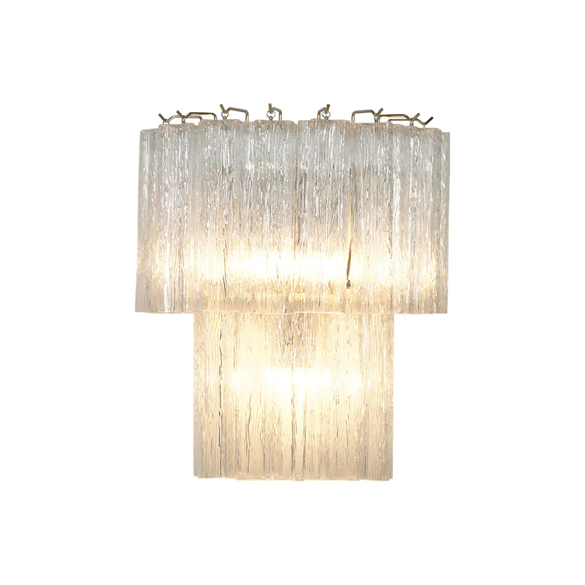 Star Shaped Transparent Glass Wall Lamp