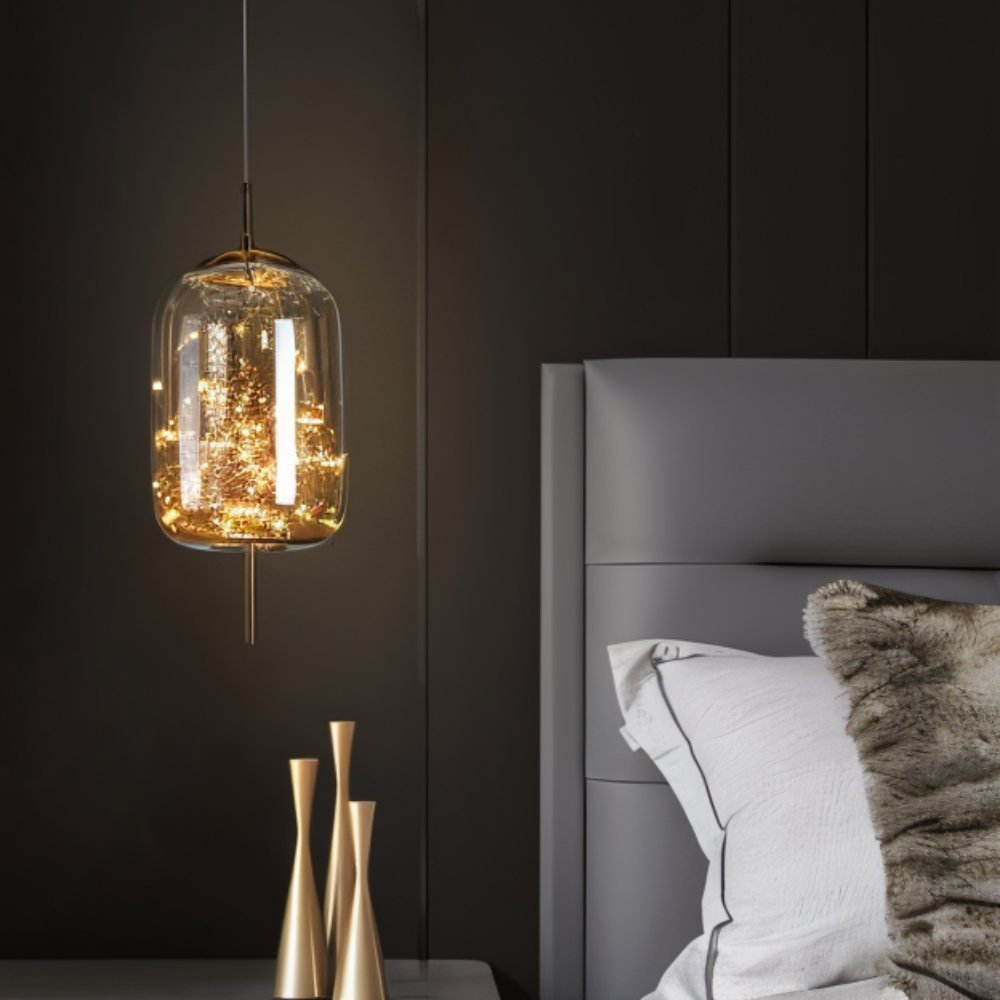 Residence Supply Twirl Pendant Light hanging fixture with a modern, sculptural design and metallic finish.