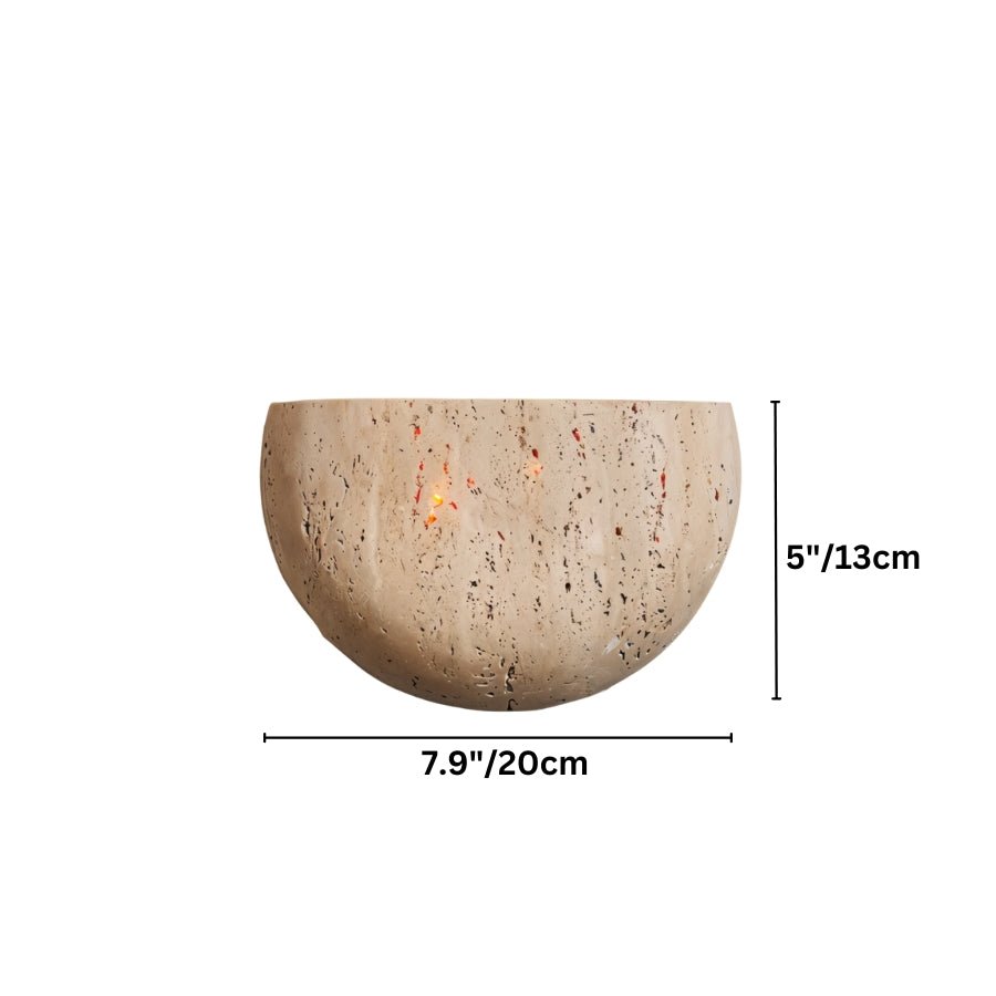 Valta Travertine Wall Lamp - Nuvé
