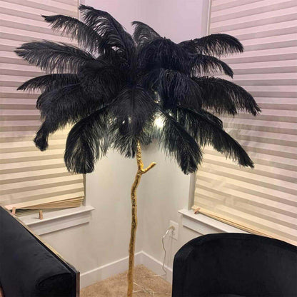 Ostrich Feather Floor Lamp - Nuvé