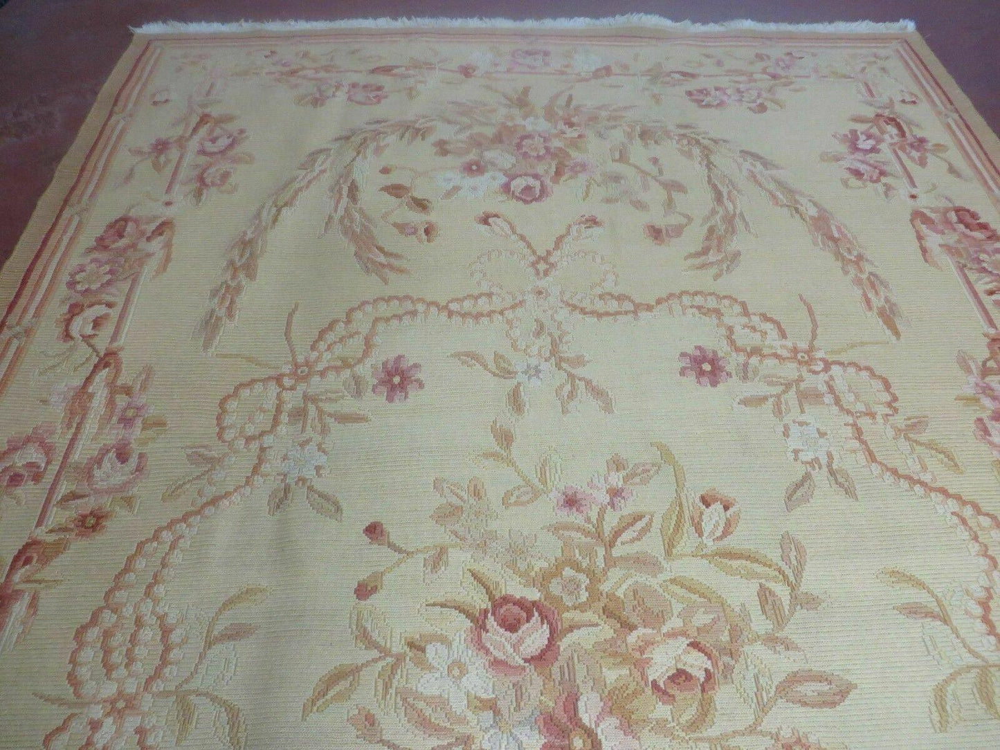 5' X 8' Vintage Turkish Kilim Handmade Flat Soumak Weave Wool Rug Veg Dye Nice - Nuvé