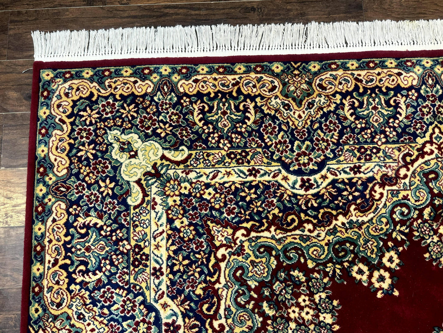 Power Loomed Persian Oriental Rug 9x12, Vintage Wool Pile, Kirman Design - Nuvé