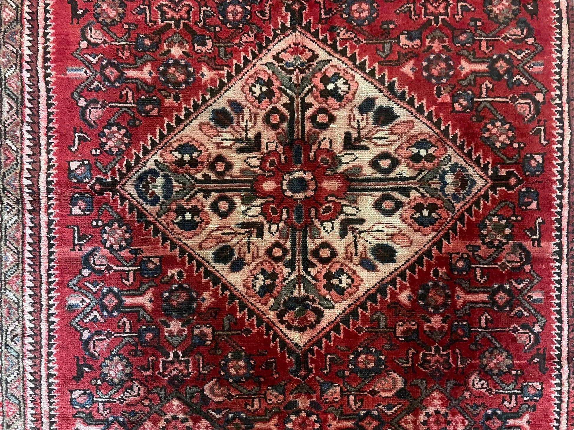5.5 X 10 Antique Handmade Wool Tribal Gallery Rug All Over Red Runner Corridor - Nuvé