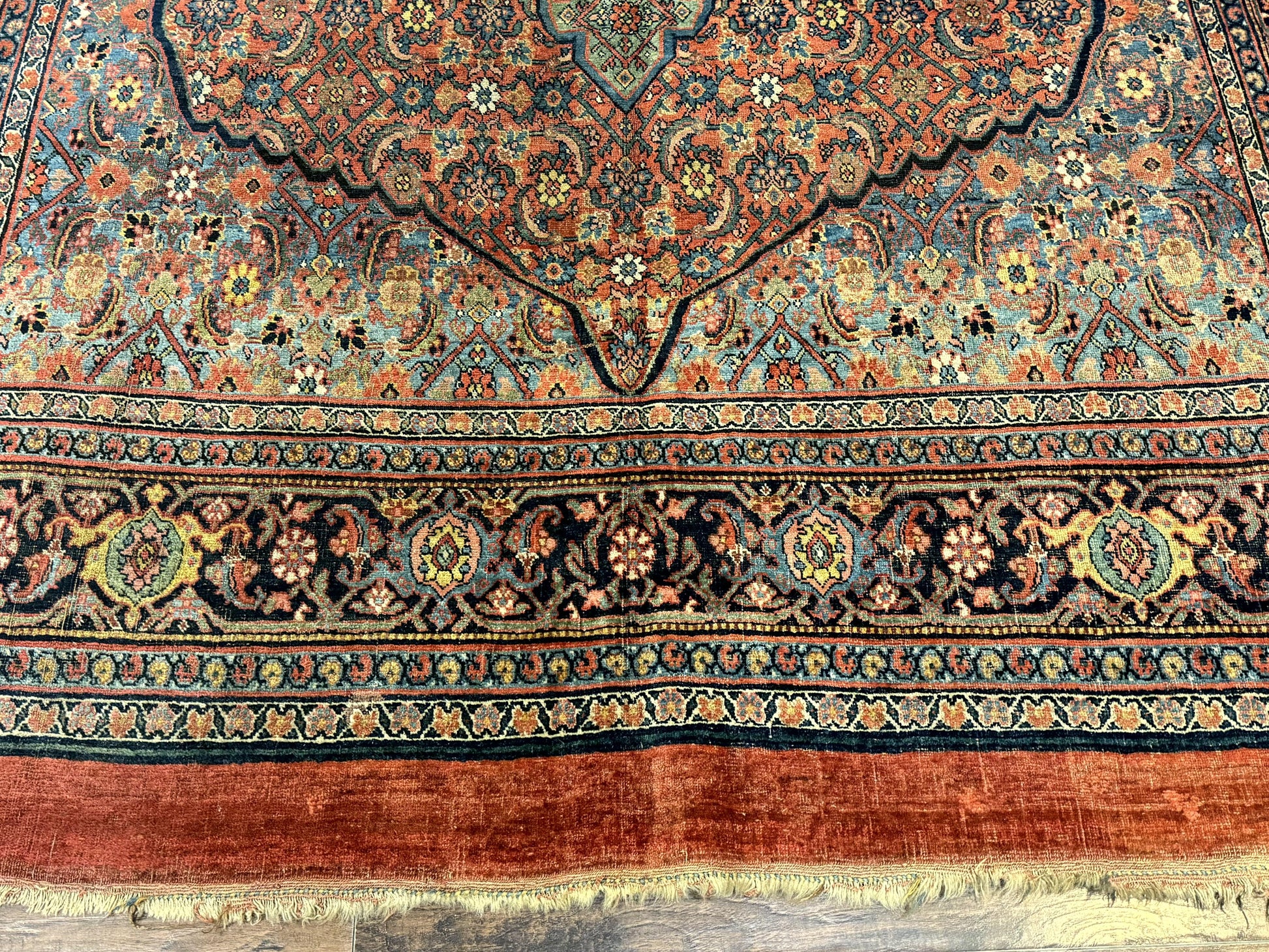 Antique Persian Bijar Rug 7x15 - Nuvé