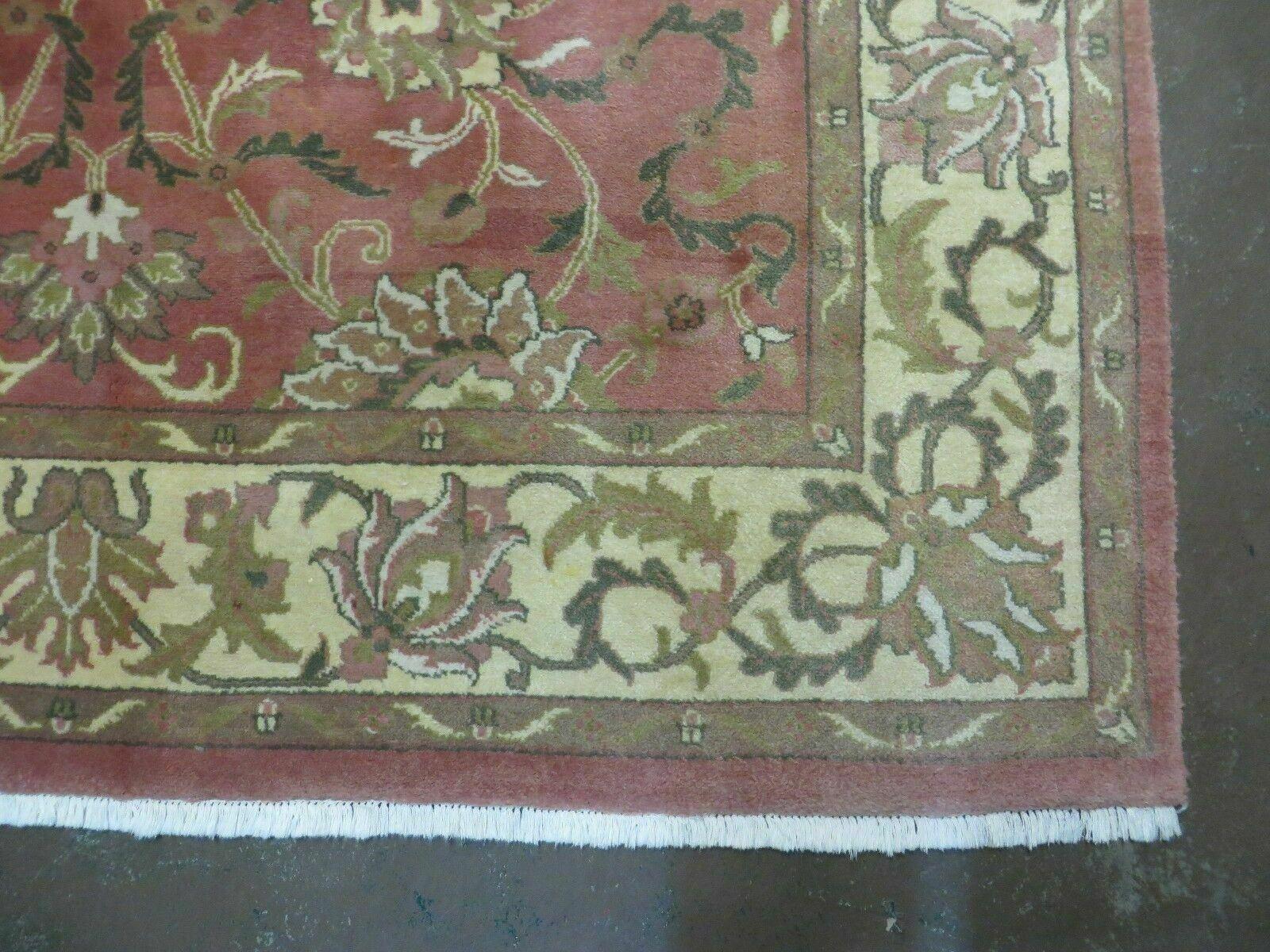 6' X 9' Vintage Handmade Indian Floral Oriental Wool Rug Veg Dyes Nice - Nuvé
