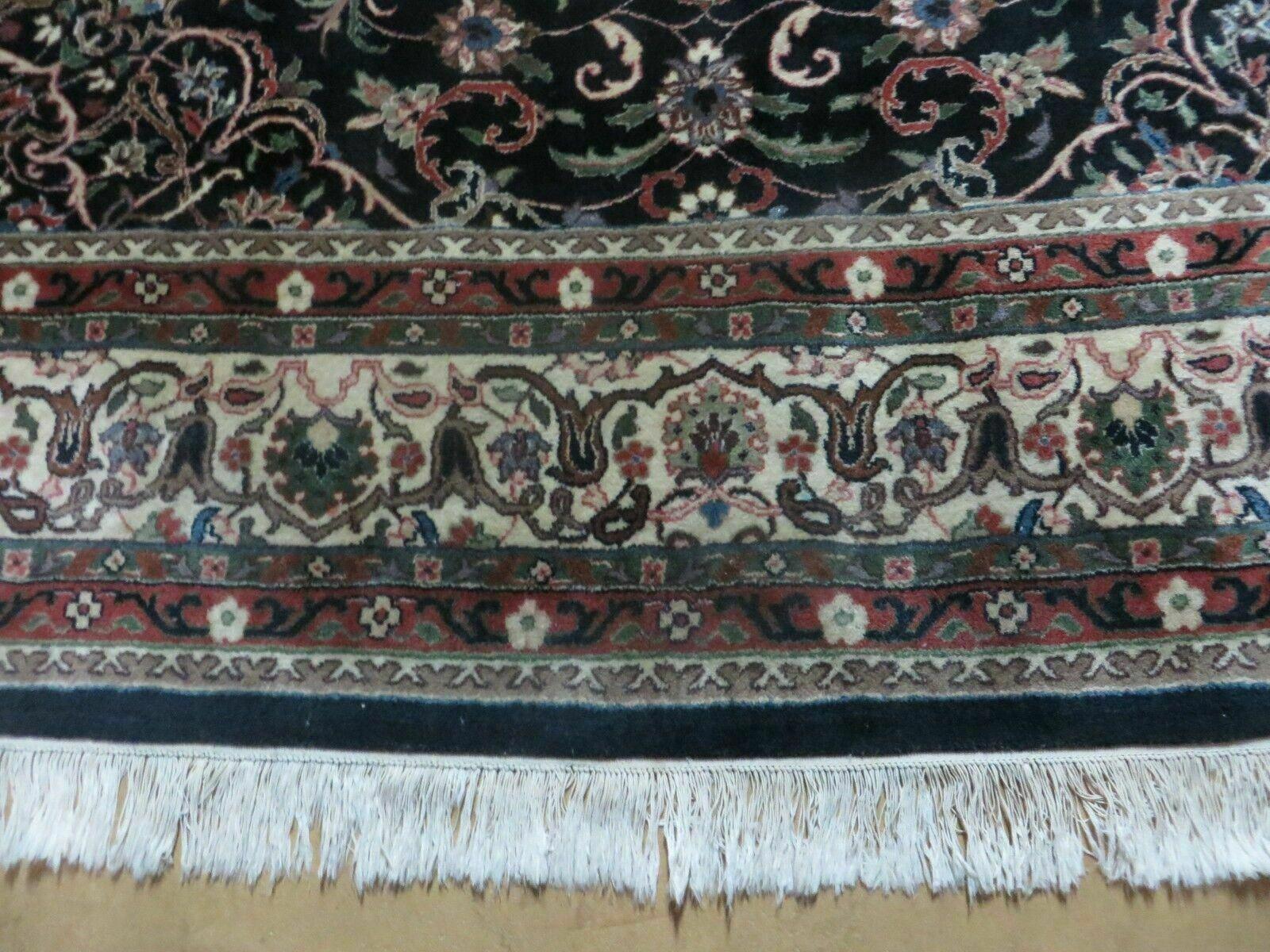 Indo Persian Rug 8x10, Wool Handmade Floral Carpet - Nuvé