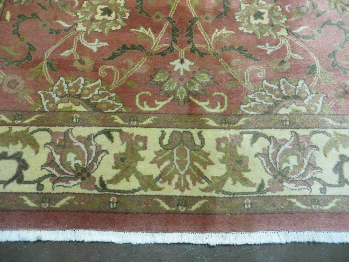 6' X 9' Vintage Handmade Indian Floral Oriental Wool Rug Veg Dyes Nice - Nuvé