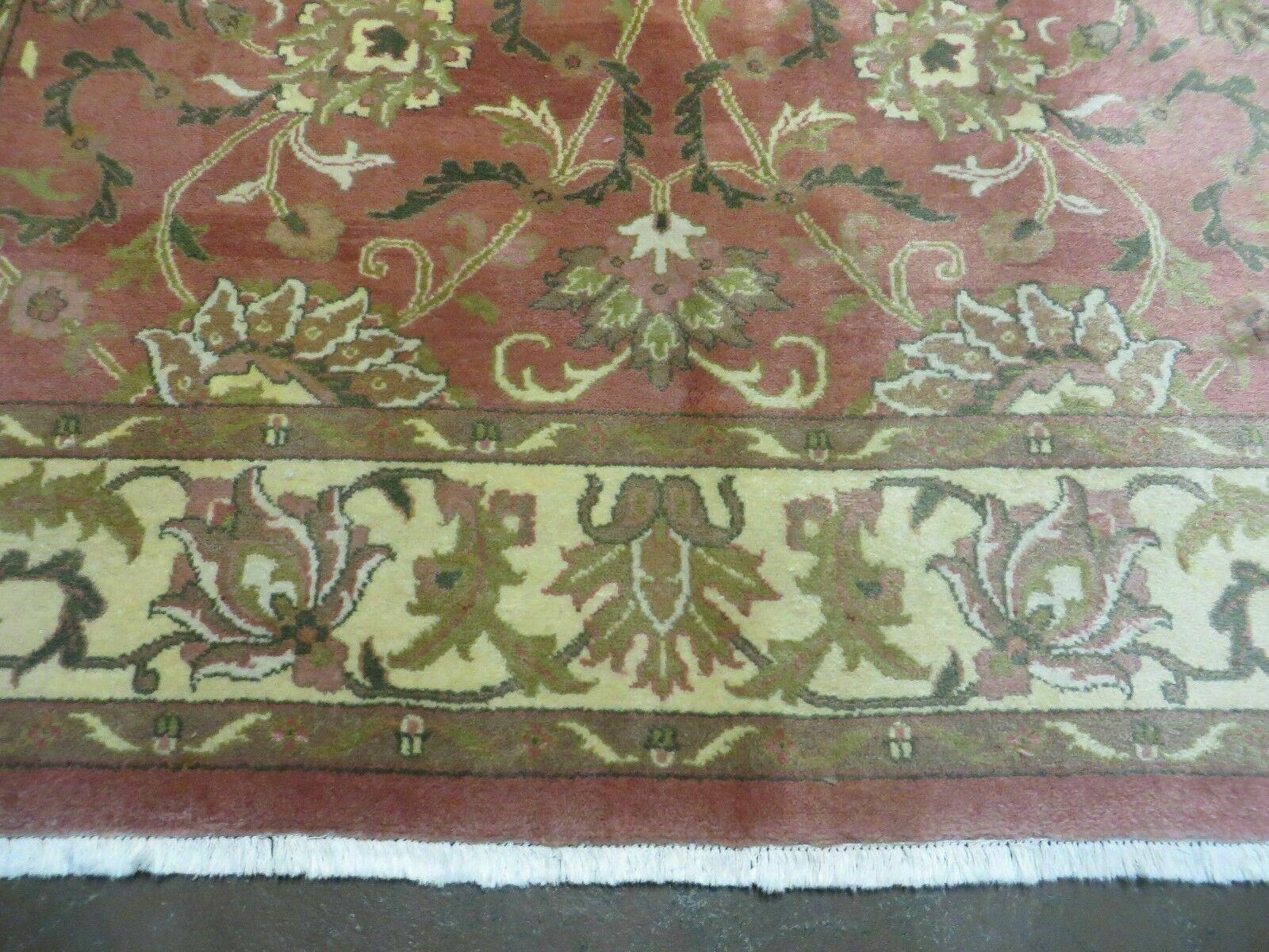 6' X 9' Vintage Handmade Indian Floral Oriental Wool Rug Veg Dyes Nice - Nuvé