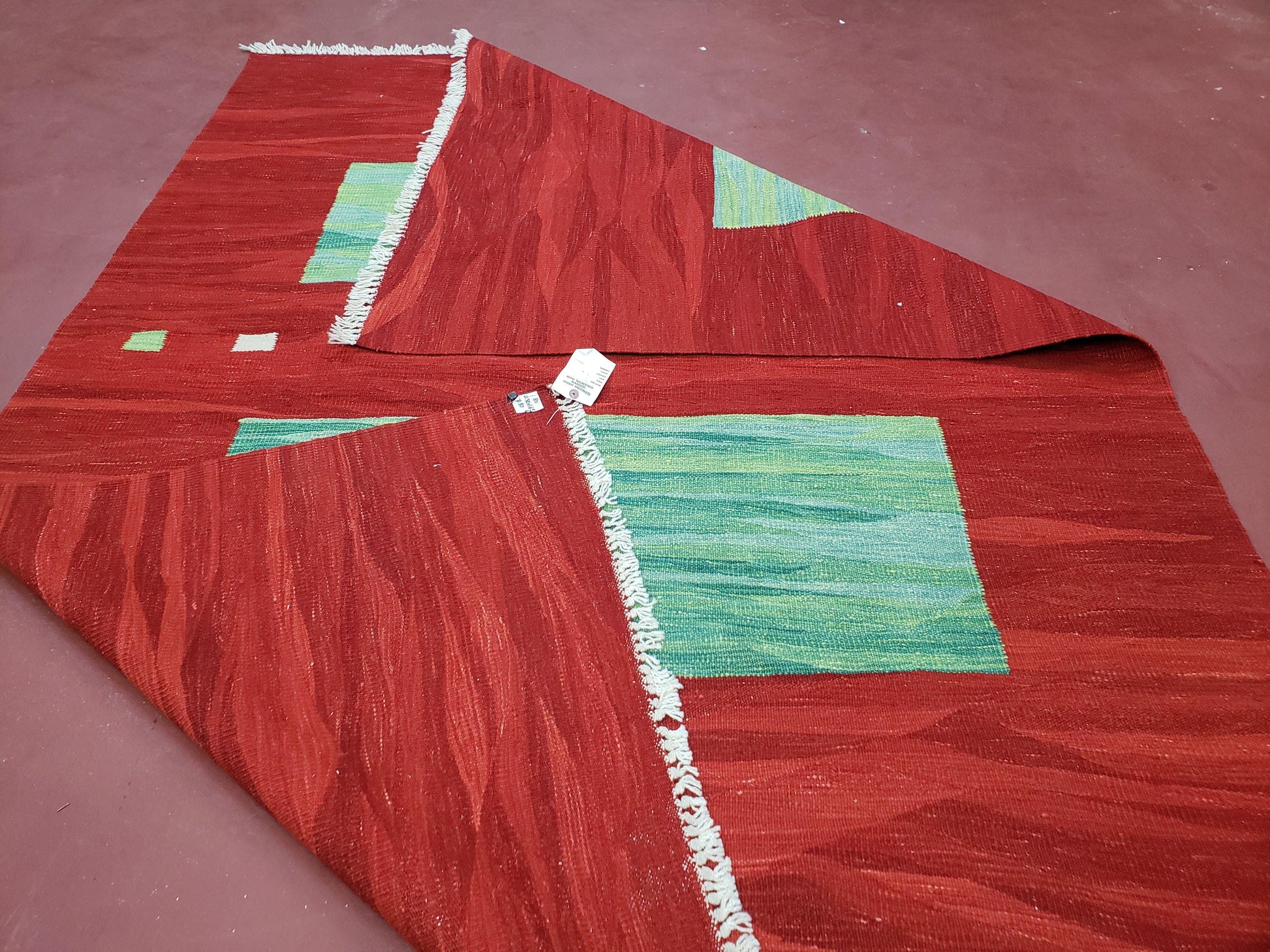 Red Turkish Kilim Rug, 5x7 - 6x8 Rugs, Red and Green Kilim Carpet, Kilim Area Rugs, Flatweave No Pile Rug, New Turkish Rug, Handmade Kilim - Nuvé