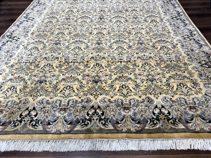 Pak Persian Rug 8x10, Allover Pattern, Fine 225 KPSI, Cream - Nuvé