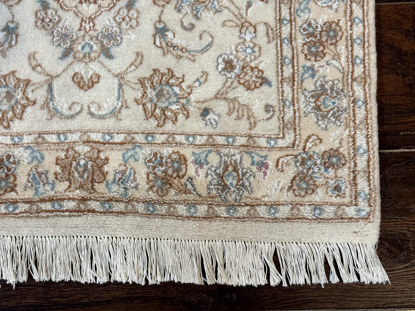 Small Persian Tabriz Rug 2.6 x 3.8, Vintage, Wool and Silk Highlights, Fine 225 KPSI - Nuvé