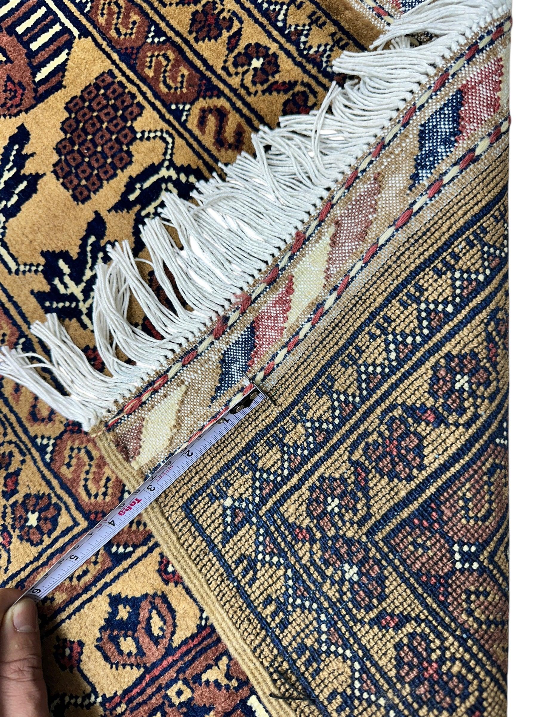 Hand-Knotted Zerkhaki Afghan Wool Area Rug – 6'7" x 9'7" | Rich Brown Tones, Durable Craftsmanship - Nuvé