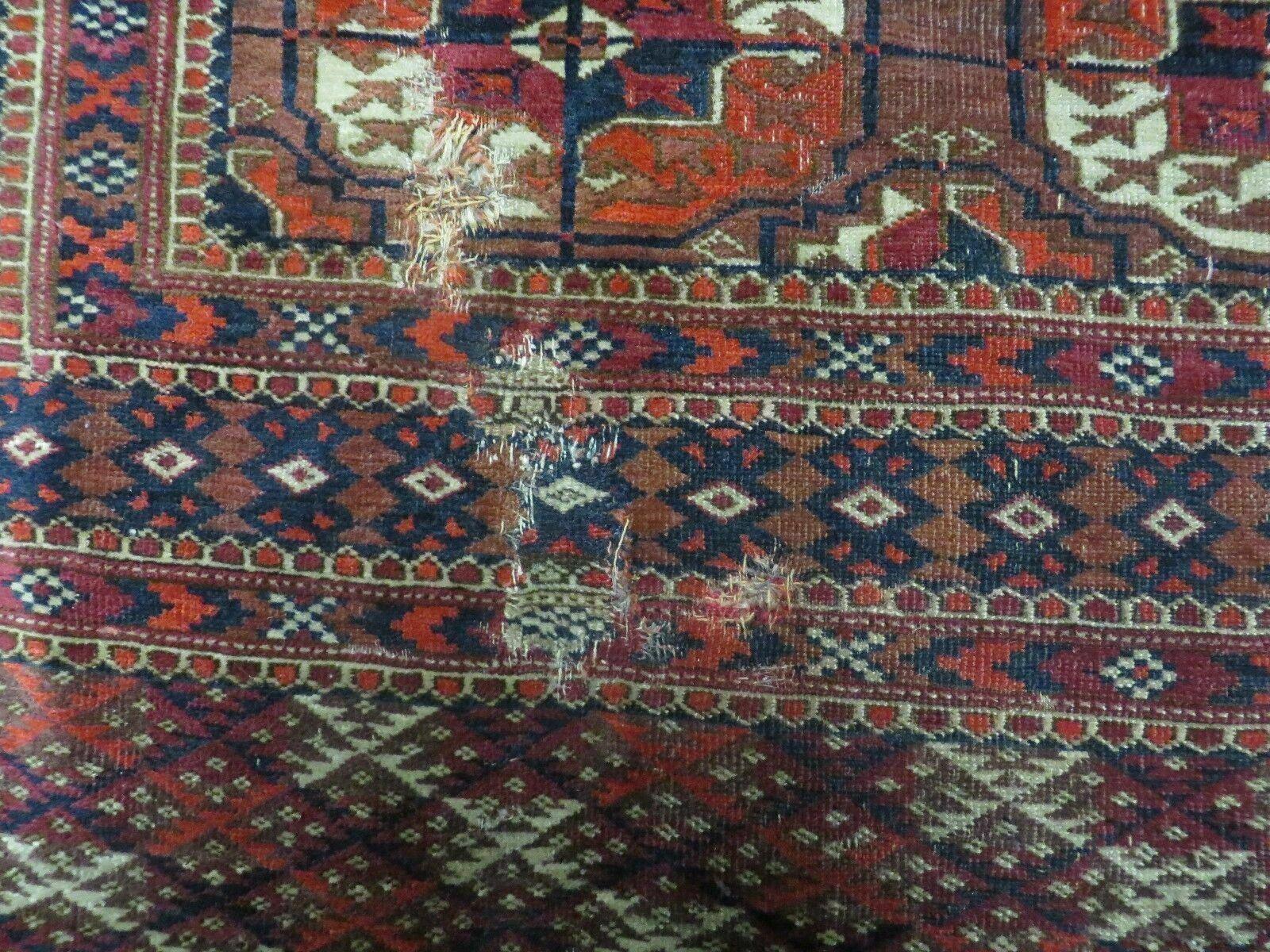 6' X 10' Antique Handmade Bokhara Turkoman Yamud Wool Rug Carpet NICE # 61 - Nuvé