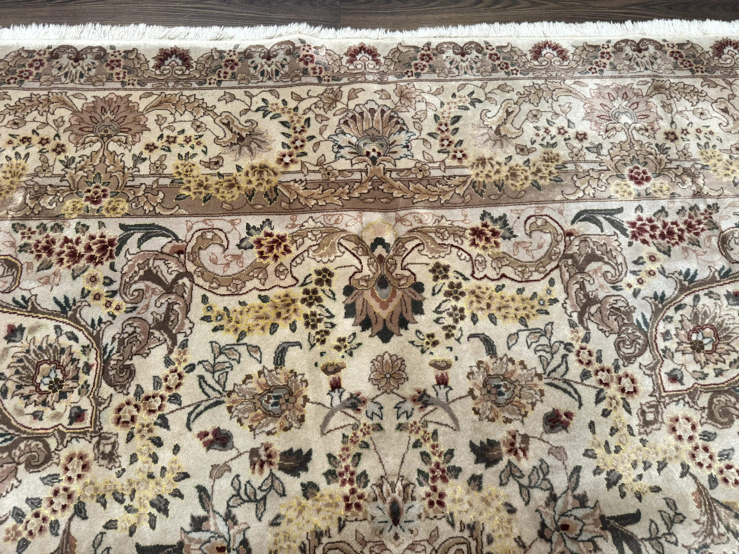Sino Persian Rug 8x12, Wool & Silk, Traditional Elegant Carpet, Fine 200 KPSI - Nuvé