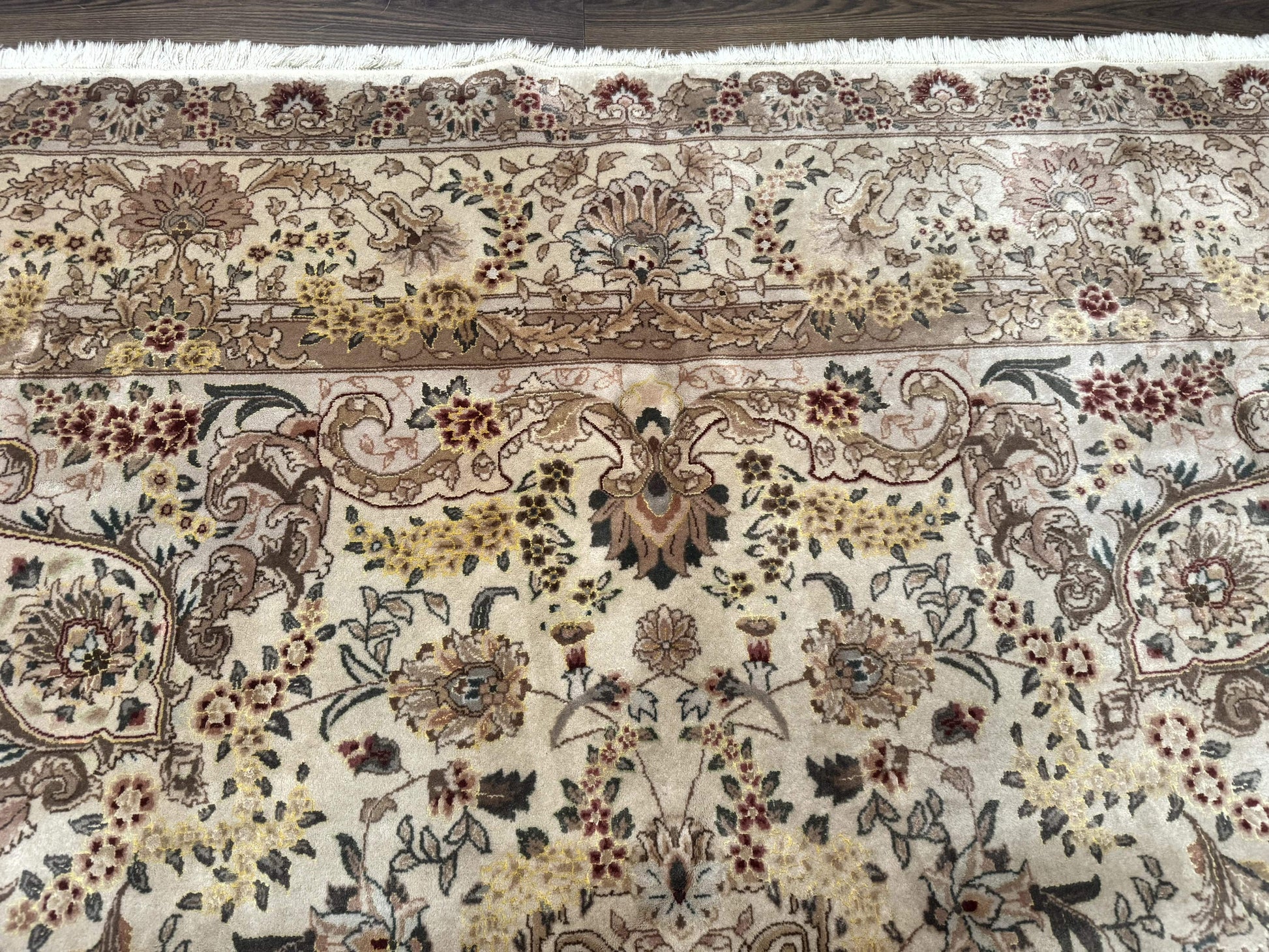 Sino Persian Rug 8x12, Wool & Silk, Traditional Elegant Carpet, Fine 200 KPSI - Nuvé