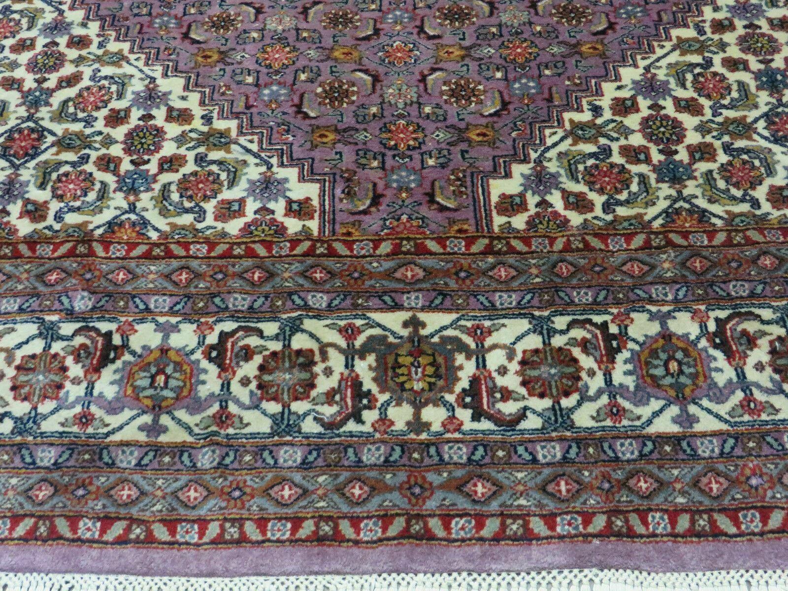 8' X 10' Vintage Fine Handmade India Wool Rug Hand Knotted Carpet Detailed Nice - Nuvé
