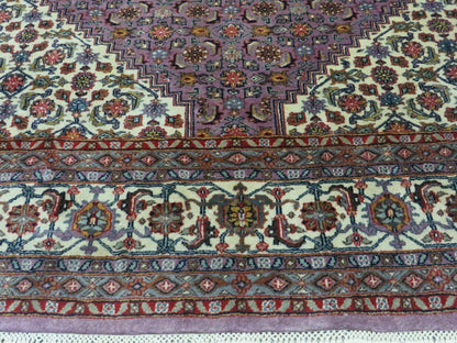 8' X 10' Vintage Fine Handmade India Wool Rug Hand Knotted Carpet Detailed Nice - Nuvé