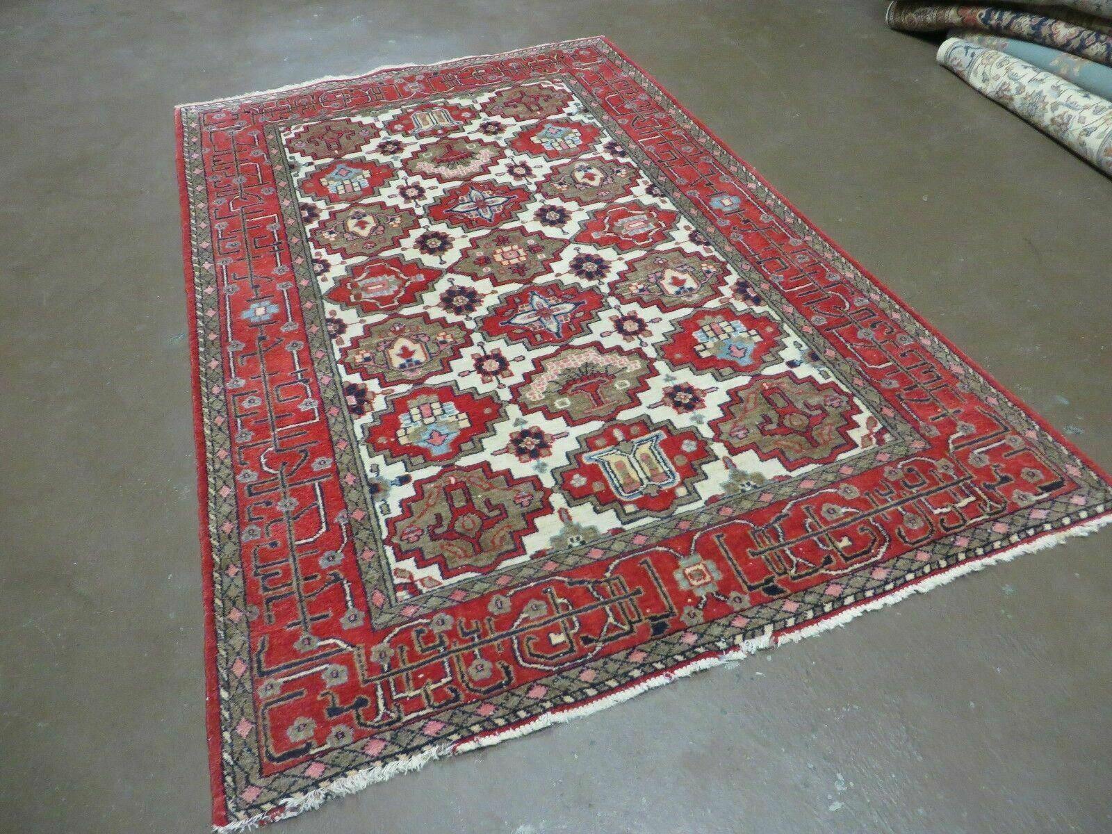 4' X 6' Antique Handmade Turkish Anatolian Wool Rug Vegetable Dyes - Nuvé