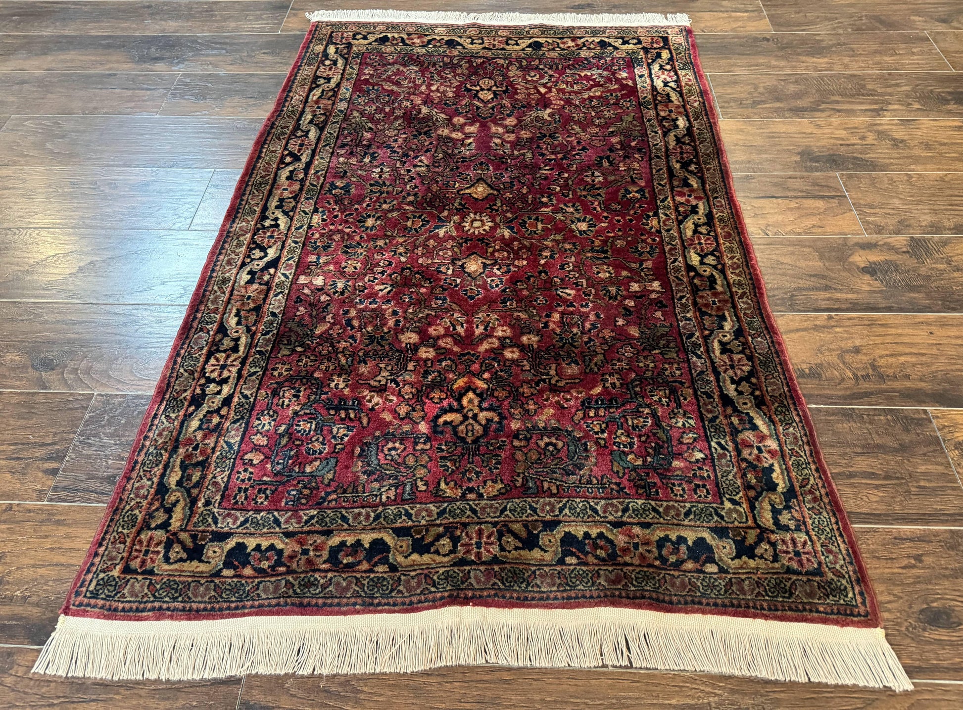 Persian Sarouk Rug 3x5, Antique Persian Carpet - Nuvé