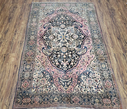 Antique Persian Farahan Rug, 4'1" x 6' 5" - Nuvé