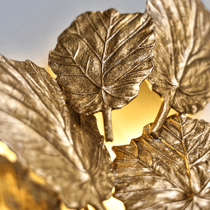 Gold Leaf Handmade Wall Sconce