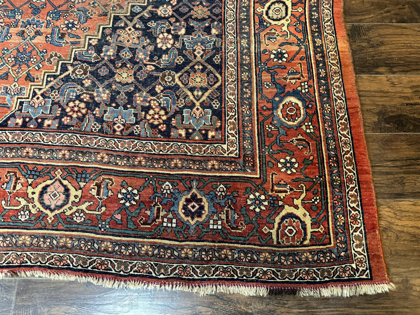 Antique Persian Bidjar Rug 8x12, Rare Persian Carpet - Nuvé