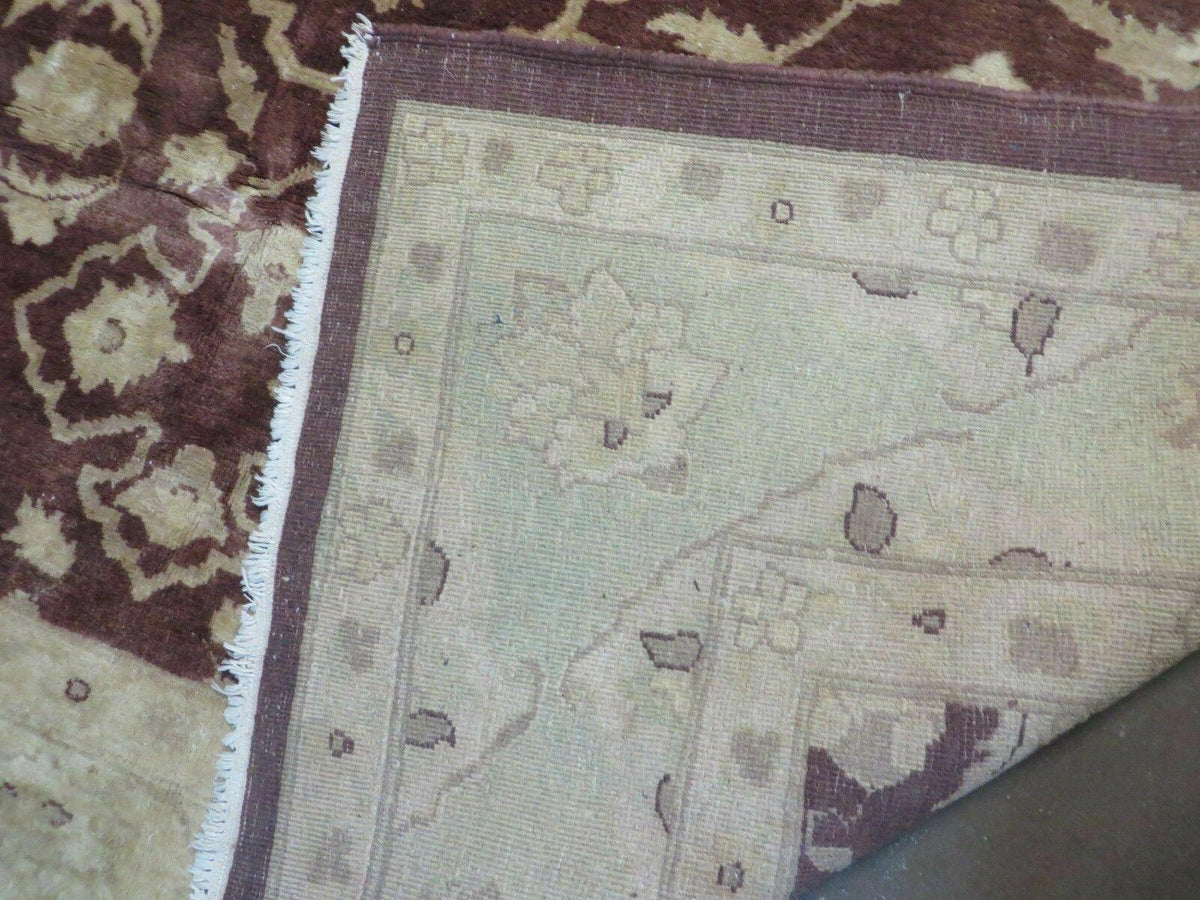 7' X 10' Vintage Fine Handmade Pakistan Peshawar Chobi Floral Wool Rug Vegy Dye