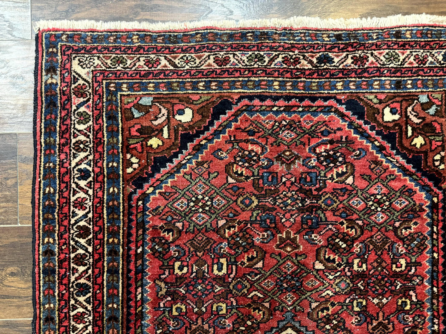 Antique Persian Tribal Rug 3.6 x 5, Hamadan Angelas Rug - Nuvé