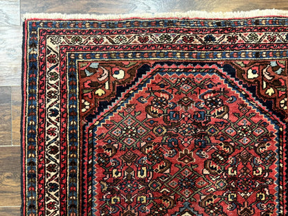 Antique Persian Tribal Rug 3.6 x 5, Hamadan Angelas Rug - Nuvé