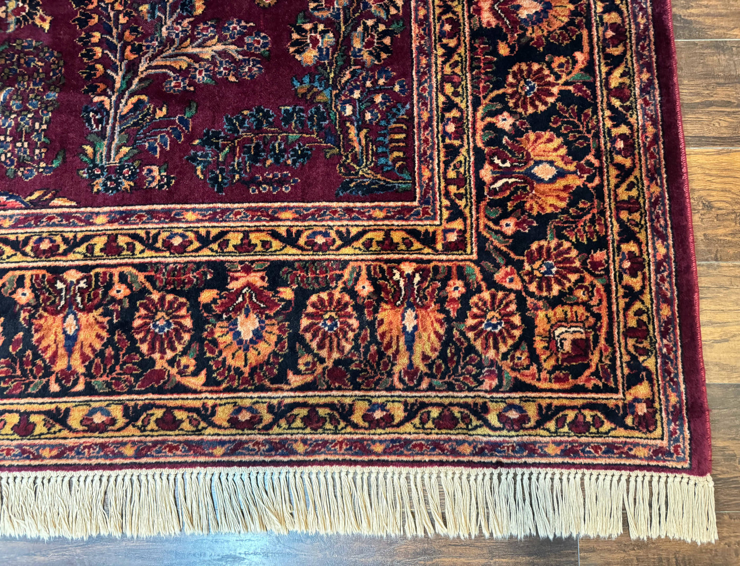 Antique Karastan Rug 8.6 x 12, Wool Pile, Vintage Discontinued Karastan Sarouk Lanamar - Nuvé