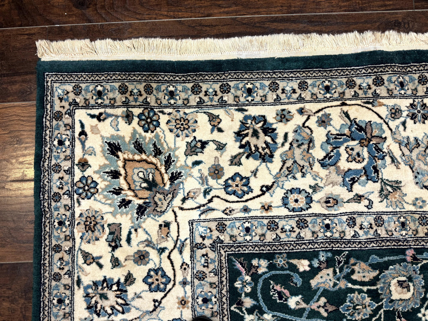 Pak Persian Rug 9x12, Dark Green, Floral Allover - Nuvé
